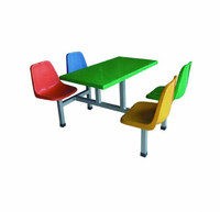 Tables et chaises de Restaurant bon marché, ensemble de salle à manger en fibre de verre, Tables de Restaurant
