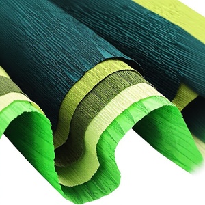 Guirnalda de flecos de color verde extrafino y grueso, serpentinas de regalo de 60 g/m², papel crepé morado de alta elasticidad, rollo jumbo de papel crepé arrugado fino para flores. - Product Image 5