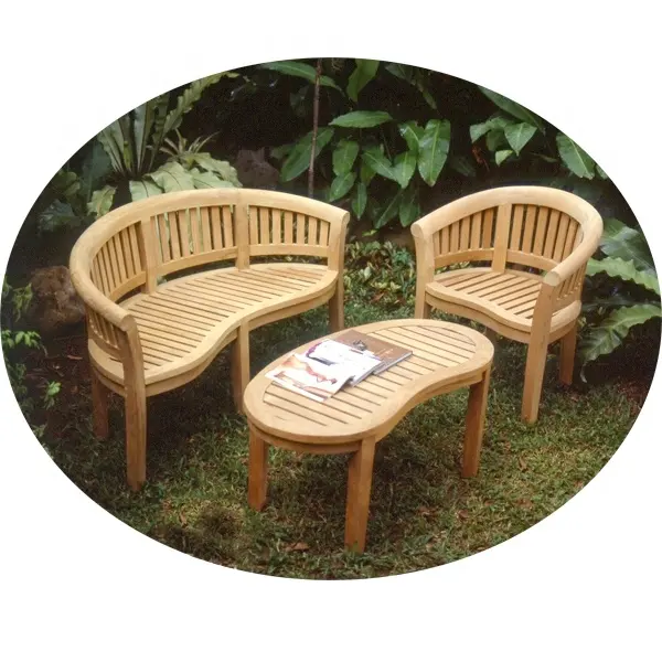 Banaan Tuinmeubelen Teak Houten Outdoor Patio Sets Eettafel En Stoel Tuin Set Meubels