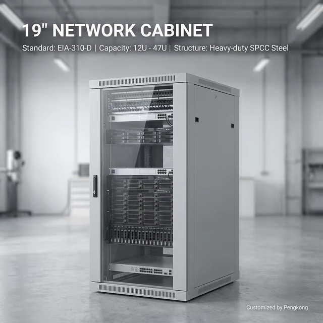 Standard 19-inch Custom Server Rack | Stainless Steel Cabinet | Optimized Ventilation