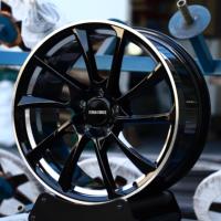Jantes forgées TITAN FORCE 20x9 20x10.5 pouces 5x112 5x130 Noir brillant avec bord usiné compatibles Mercedes ML63 SL550 G Wagon CL500 E350