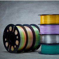 Filamen PLA Biodegradable Kecepatan Tinggi 1.75mm FDM Printer 3D Bulk High Flow Matte Finish Rendah Bau OEM Grosir Warna Kustom