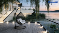 Garde-corps de sécurité en verre pour clôture de jardin, balustrades décoratives en alliage d'aluminium pour balcon et escaliers, bordures modernes thermolaquées