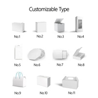 Boîte à préservatifs en papier recyclé avec logo personnalisé, impression sur petite boîte d'emballage en papier couché blanc