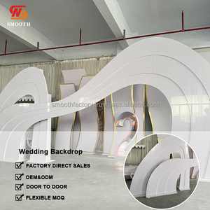 Fondo de Acrílico LEDA Personalizado Multicapa con Forma Especial para Escenario de Boda, Fondo Decorativo de Acrílico para Fiestas - Product Image 2