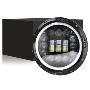 Faro LED de 7 Pulgadas para Automóvil, Foco LED de 60 W, Lámpara Antiniebla para Conducir, Ojo de <span class=keywords><strong>Ángel</strong></span>, Luces para Motocicleta, Luz de Trabajo para Camioneta Wrangler JL JK - Product Image 1