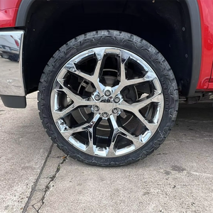 Rines LZT-1208 Cromados Monoblock Snowflake <span class=keywords><strong>de</strong></span> 20, 22 y 24 Pulgadas, 6x139.7 para Chevrolet Silverado 1500, GMC Denali, Cadillac Escalade - Product Image 3