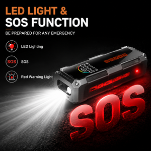Portable Tire Inflator Air Compressor Digital <b>Car</b> Pump 150PSI with LED Light Pressure Gauge Power Bank SOS Rescue Tool OEM ODM - Product Image 4