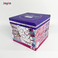 Kit de fabrication de bracelet à breloques pour filles avec boîte de rangement à compartiment licorne, kit de fabrication de bijoux artisanat perles cadeaux jouet pour filles