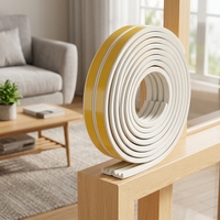 Bande d'étanchéité en mousse de caoutchouc EPDM durable, auto-adhésive, en forme de D, P, E, I, pour portes et fenêtres, insonorisante, anti-fuite d'air, étanchéité aux intempéries