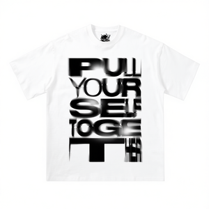 T-shirt Oversize con Grafica Testo Distorto Stile Streetwear Y2K - Maglietta Meme - Product Image 2