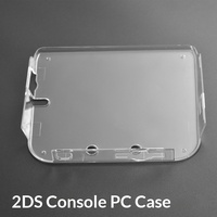 Étui en cristal d'usine pour console de jeu Nintendo 2DS, protection transparente, coque de remplacement transparente pour 2DS, étui de protection