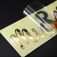 Etiquettes métalliques Autocollants avec logo personnalisé Lettres étanches transparentes en métal de transfert Autocollants d'étiquettes en nickel gaufré