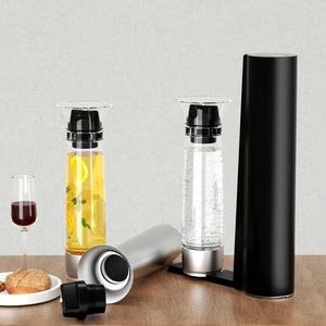 Soda <b>Water</b> Maker 1L Stainless Steel Electric Sparkling <b>Water</b> Machine Easy Cleaning Black - Product Image 1
