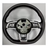 Volante de Fibra de Carbono y Cuero Perforado para VW Passat, Tiguan, Polo, Lamando, Golf, Sagitar, Éxito de Ventas Global