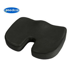 Cojín de Asiento Ergonómico Exclusivo Transfronterizo, Negro, Transpirable, de Algodón, Almohadilla Oblonga para Silla, para Uso en Auto y Oficina - Product Image 4