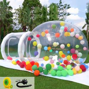 Sıcak satış şişme kabarcık kubbe çadır açık hava glatransparent şeffaf şişme balon sıçrama ev - Product Image 1