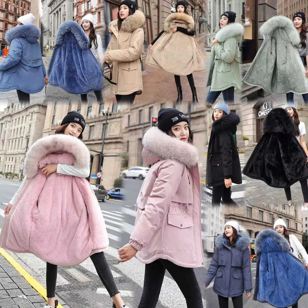 Añadir pastel de terciopelo para superar las mujeres cortas sueltas de gran tamaño Otoño e Invierno versión coreana con capucha chaqueta casual al por mayor