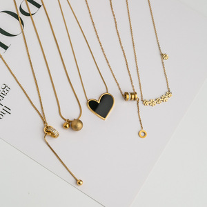 Or Lumière De Luxe Minorité Conception Haut Sens Titane Acier Sans Décoloration Collier Femme Été Clavicule Chaîne Nouvelle Célébrité - Product Image 4