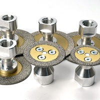 Lame de coupe miniature en diamant brasé PMS Industrial pour le nettoyage des joints de carrelage, lame de nettoyage pour meuleuse d'angle diamantée pour le verre