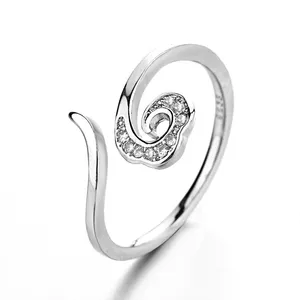 Joias baratos on-line, mais recente design aberto mulheres anel de bronze banhado a ouro anéis