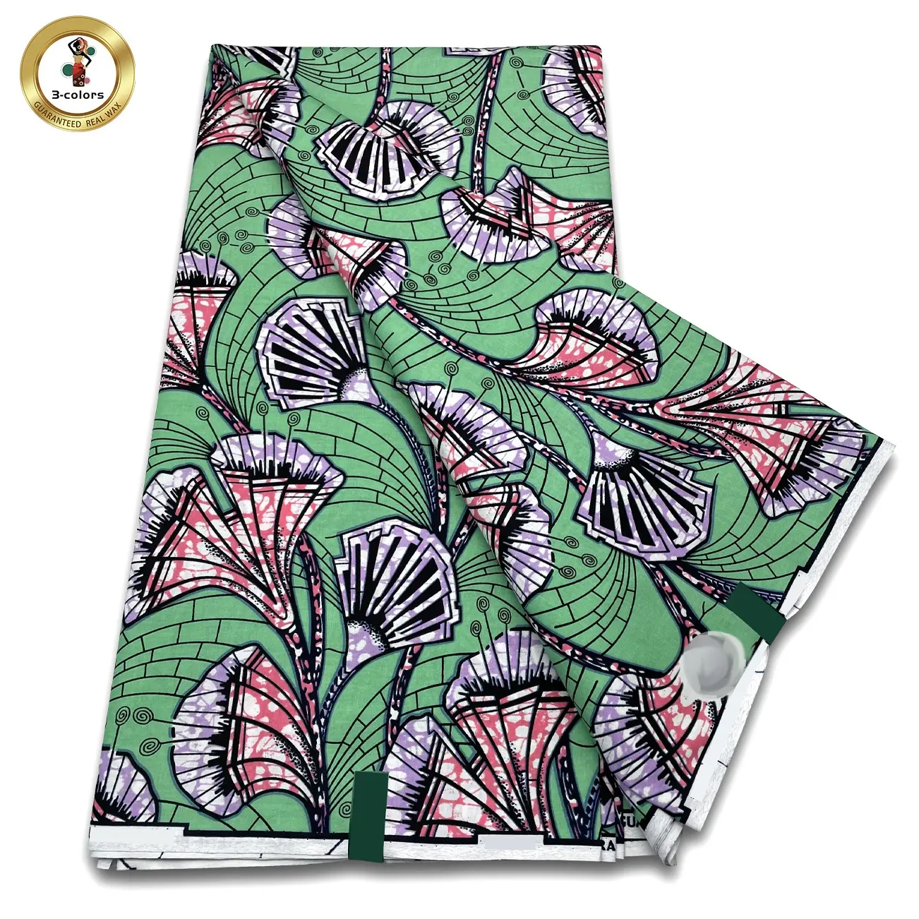 Tela africana de algodón para cera, nuevo modelo, Batik, auténtico, estampado, gran oferta