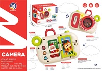Jouet éducatif multifonctionnel pour enfants avec son et lumière : Anneau de dentition, jouet caméra musicale réaliste