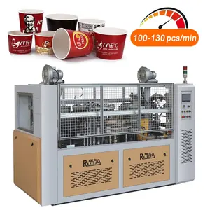 Tek kullanımlık kağıt bardak kağıt kase şekillendirme yapmak için 50-230 pcs/dak yüksek hızlı Ruida kağıt bardak makinesi