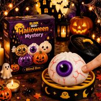 Boîte Mystère d'Halloween : Jouets Anti-Stress Amusants en Forme de Fantôme, Citrouille et Œil pour Décoration de Fête et Cadeau Farfelue