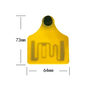 Uhf Rfid Ear Tag Animal Tracking Tags Factory Custom TPU UHF Ear Tags for Cattle