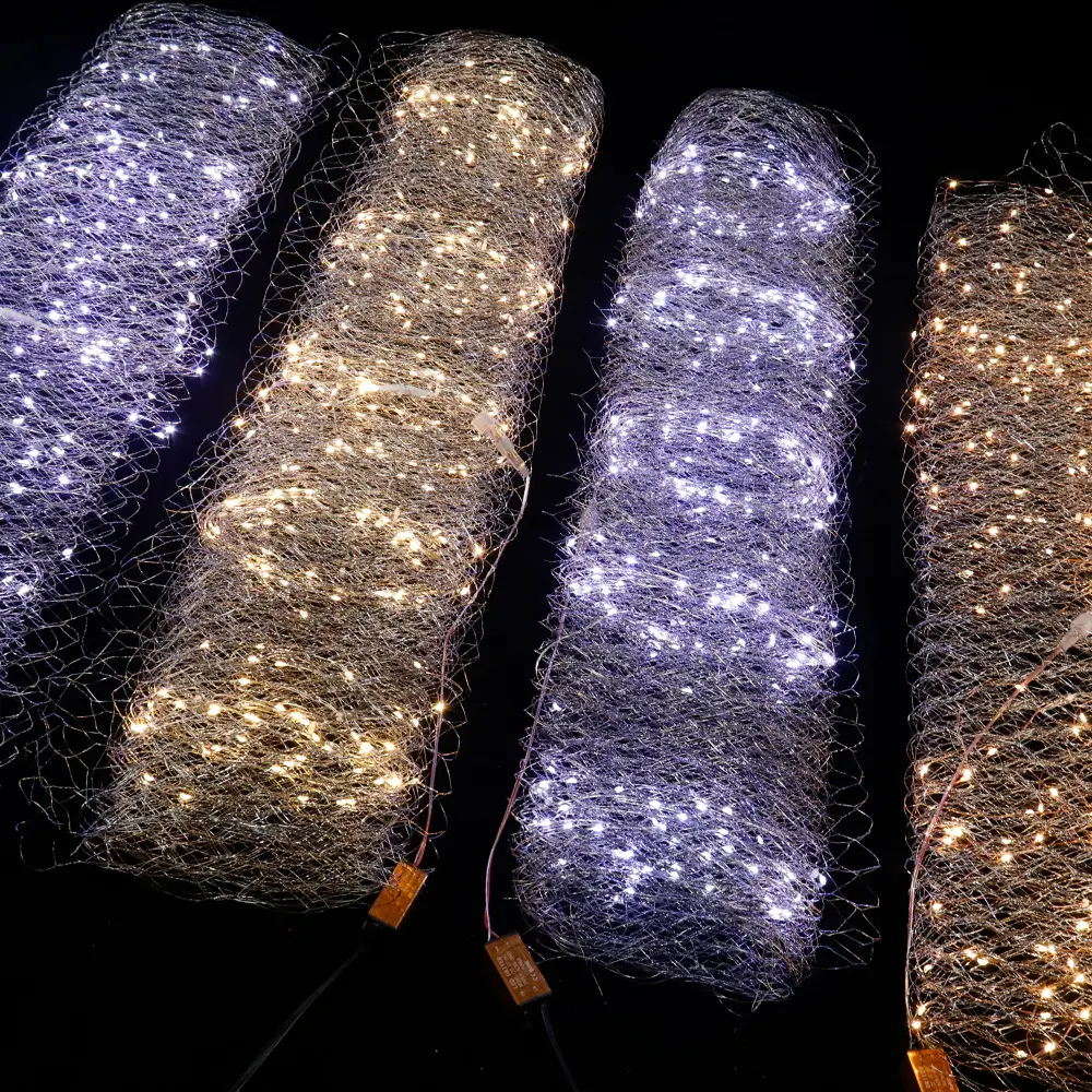 Bruiloft Variabele Vorm Starry Net Lights Full Stars Visnet Verlichting Podium Auditorium Decoratieve Gaas Plafondlampen