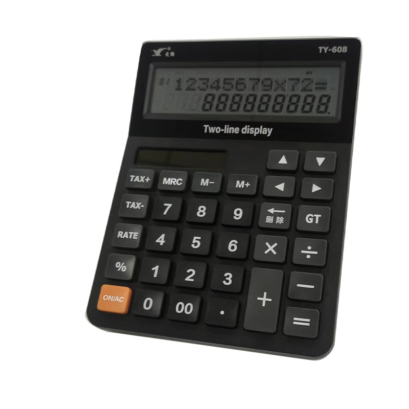 Calendar Function <strong>2</strong> Line Display Battery and <strong>Solar</strong> <strong>Power</strong> Desktop <strong>Calculator</strong>