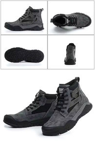 Chaussures de haute qualité pour l'escalade en montagne et la course tout-terrain avec protection de la cheville, imperméables, respirantes, anti-écrasement/anti-perforation - Product Image 2