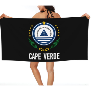 Serviette de plage en microfibre à motif drapeau national <span class=keywords><strong>Cap</strong></span>-<span class=keywords><strong>Vert</strong></span>, texture luxueuse, aspect élégant, motif emblème national - Product Image 3