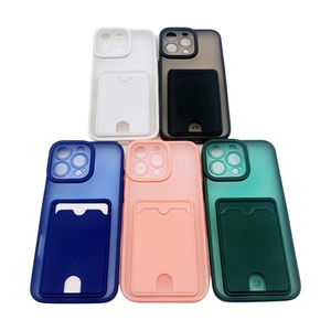 <span class=keywords><strong>2025</strong></span> Mới Màu Hồng TPU kinh doanh điện thoại trường hợp bảo vệ trường hợp thẻ ghi nợ lưu trữ ví chức năng tương thích cho iPhone 15 S24 siêu - Product Image 4