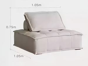 Paket kompresi pabrik furnitur ruang tamu Sofa kain lembut malas kombinasi - Product Image 4