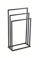Porte-serviettes sur pied plaqué or à 3 niveaux, support pour tapis de prière à trois poteaux, support pour tapis de prière à 3 niveaux, diverses couleurs