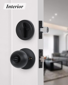 Tất Cả Các Keyed Xi Lanh Duy Nhất Khóa Chốt Cửa Combo Set Bền Chống Trộm Cửa Knob - Product Image 5