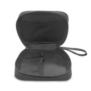 Étui en tissu noir pour lecteur de glycémie personnalisé avec fermeture éclair pour le rangement des dispositifs médicaux - Product Image 4