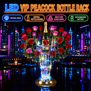 New bar club Lounge wedding Wedding Birthday Party Event LED VIP Bottle Service Floral Decor Light Up Shot Glass <b>holder</b> - Product Image 1