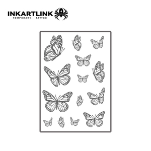 Tatuaggio Temporaneo a Farfalla di Alta Qualità, Realistico, Facile da Applicare, Impermeabile, Personalizzabile per Feste e Carnevale per Ragazze - Product Image 3