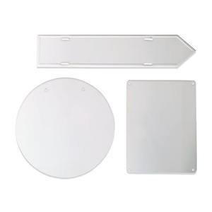 Grosir tanda logam polos sublimasi cetak UV berlapis putih aluminium kustom - Product Image 6