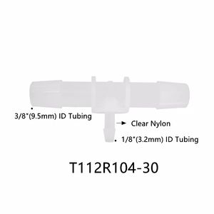 Raccord en T réducteur 3 voies JU Factory, raccord cannelé pour tuyau 1/4"x1/4"x3/16" ID, connecteur en plastique - Product Image 5