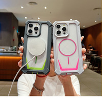 Coque de protection antichoc magnétique irisée pour iPhone 18 Pro Max 17 Air 17E 16E 15 14 13 Plus