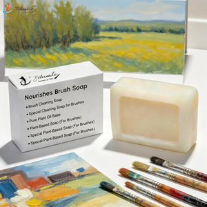 Savon nettoyant et entretien pour pinceaux à peinture, entièrement naturel, pour pinceaux à <span class=keywords><strong>aquarelle</strong></span> et à acrylique - Product Image 3