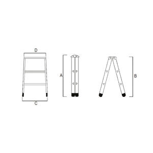Outdoor Folding Flat <b>Stool</b> for <b>Garden</b> or Patio Furniture - Product Image 1