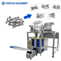Machine de comptage, de remplissage, de scellage, d'emballage et de conditionnement à 4 vibro-bacs pour kits de quincaillerie, vis, écrous, rondelles, boulons et fixations