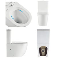 OVS CE Offre Spéciale – Ensemble WC Complet 2 Pièces pour Hôtel, Haute Efficacité, Faible Consommation d'Eau