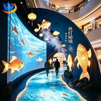 Système de projection interactive au sol, hologramme 3D, projecteur de sol tout-en-un IR, jeu pour enfants, stand publicitaire holographique