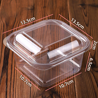 Boîte d'emballage de pâtisserie jetable, boîte transparente en plastique pour dessert